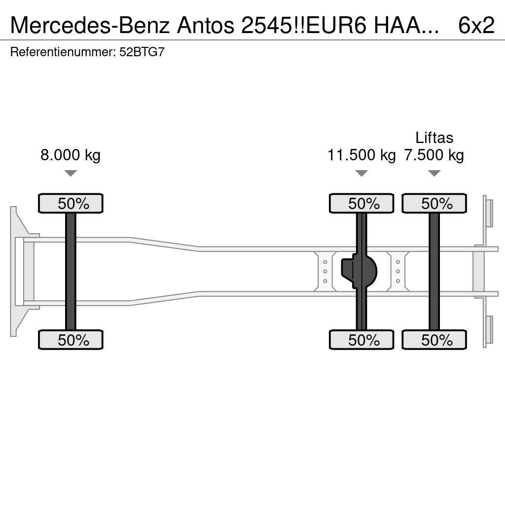 Mercedes-Benz Antos 2545!!EUR6 HAAK/ABROLLKIPPER!!KNICKARM!! Horgos rakodó teherautók