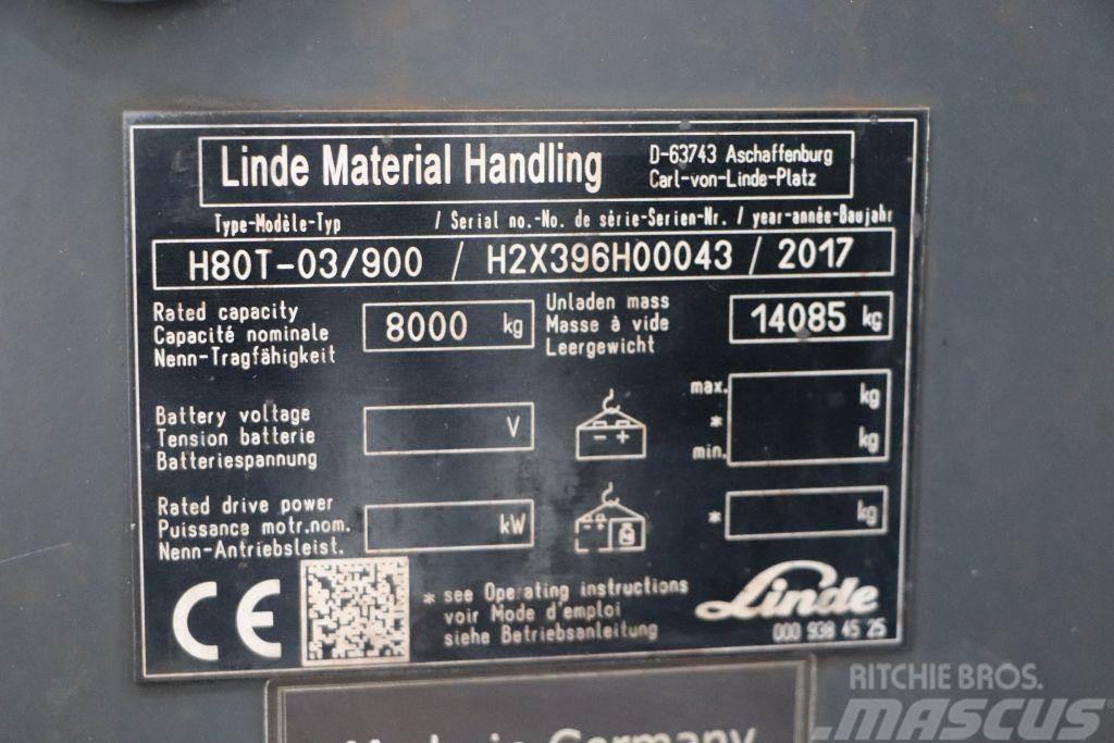Linde H80T-03/900 Gázüzemű targoncák
