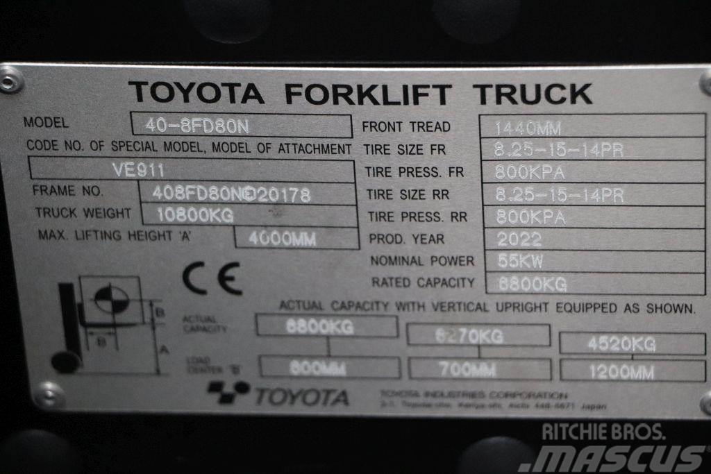 Toyota 40-8FD80N Dízel targoncák