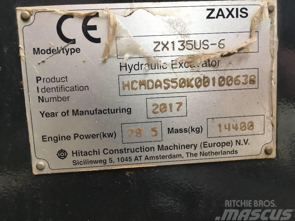 Hitachi ZX135US-6-BL Lánctalpas kotrók
