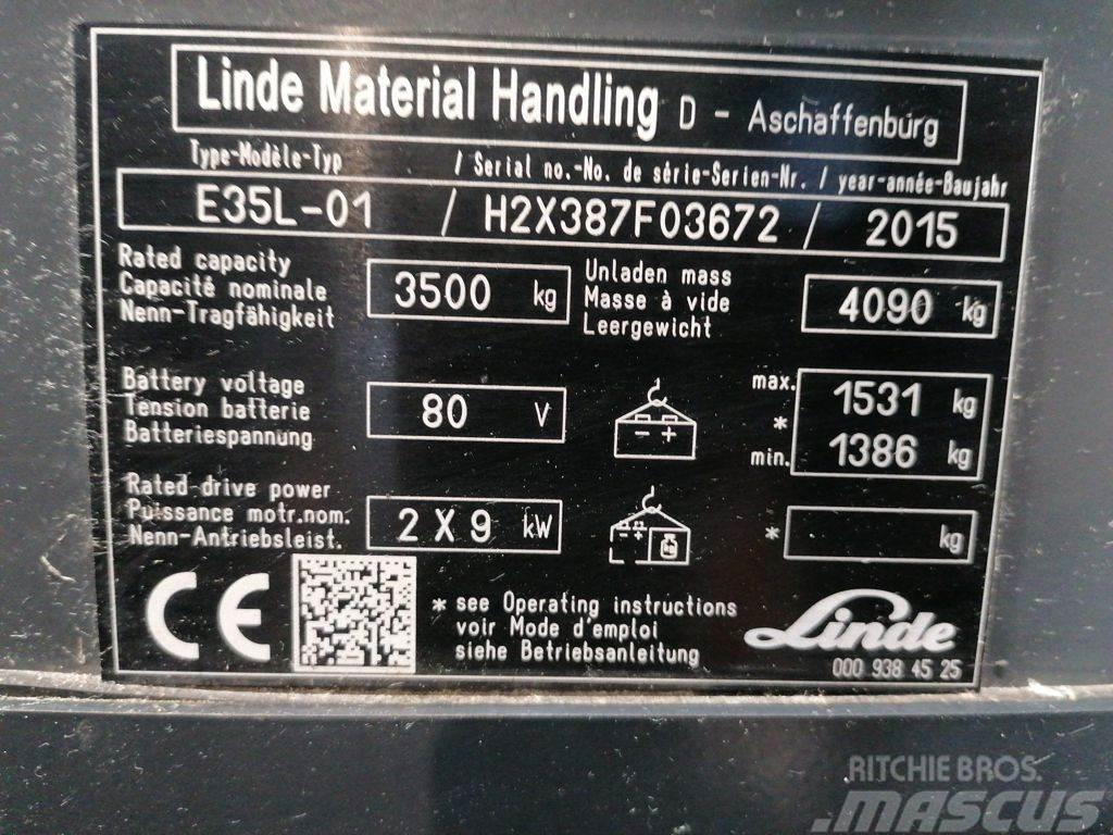 Linde E35L-01 Elektromos targoncák