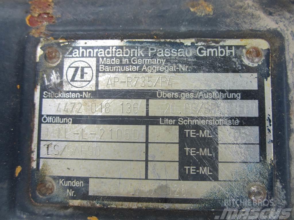 ZF AP-R735/P4 - Liebherr 509 - Axle Tengelyek