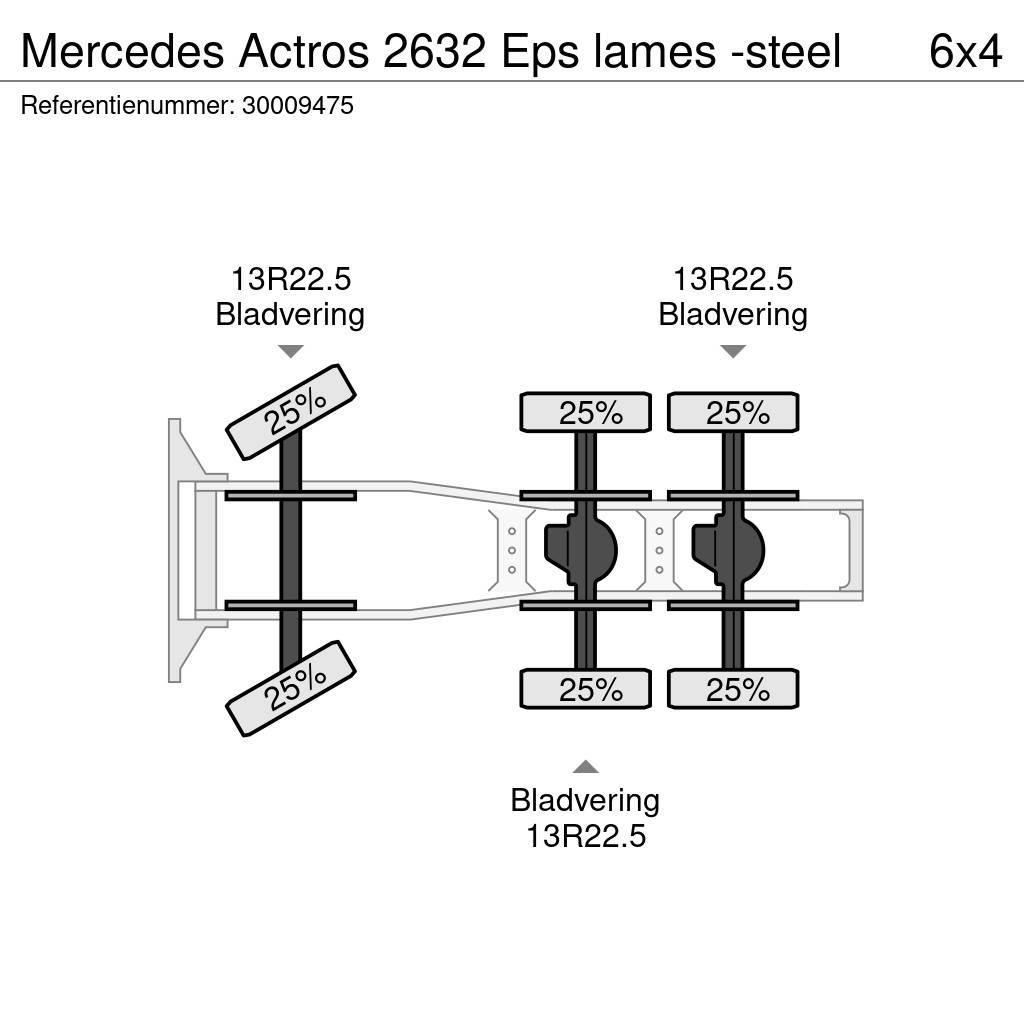 Mercedes-Benz Actros 2632 Eps lames -steel Nyergesvontatók
