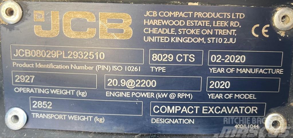 JCB 8029 CTS Mini kotrók < 7t