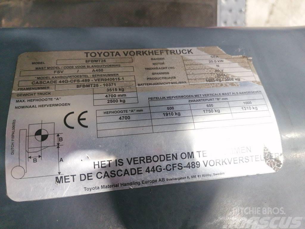 Toyota 8FBMT25 Elektromos targoncák
