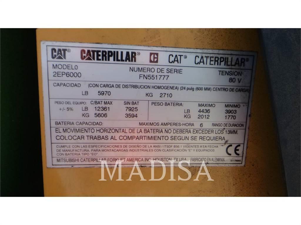 CAT LIFT TRUCKS 2EP6000 Elektromos targoncák