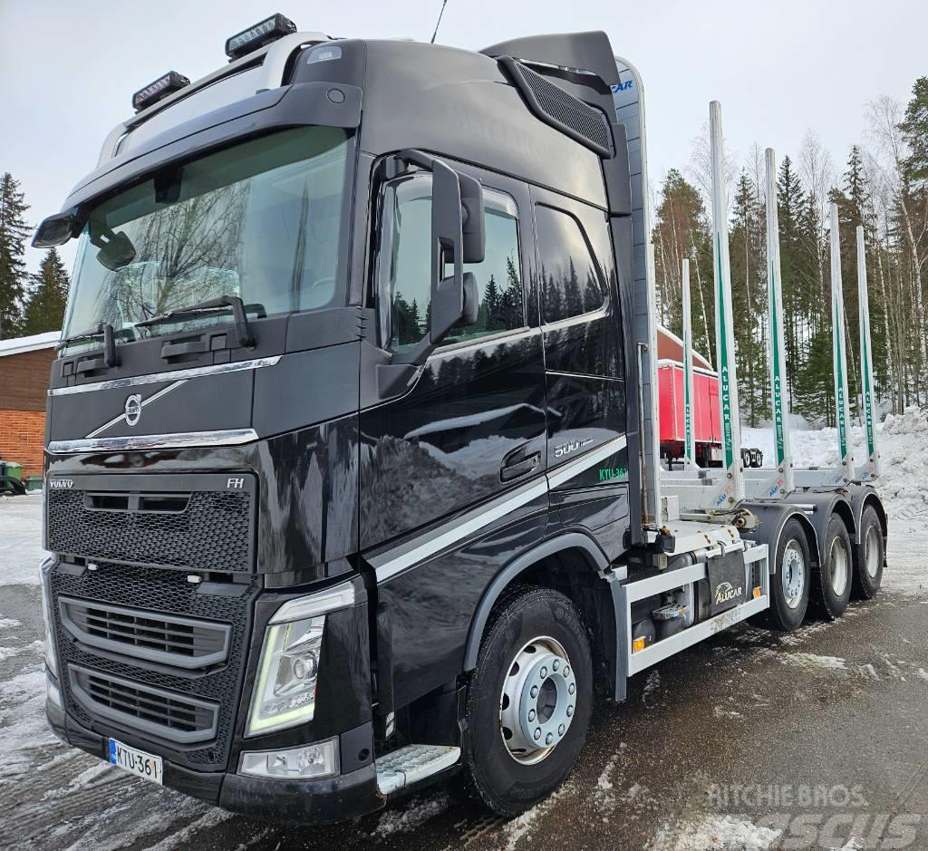 Volvo FH500 TC I-Save Alucar päällirakenteella Rönkszállító teherautók
