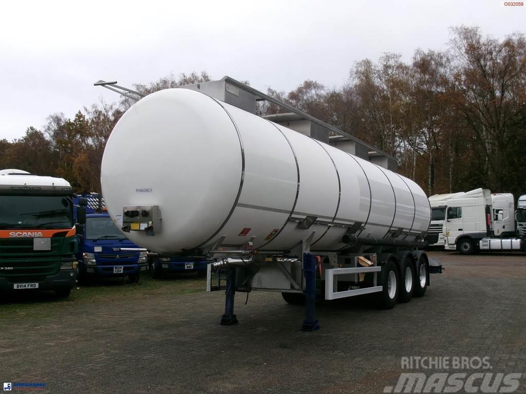  Parcisa Chemical tank inox L4BH 34.3 m3 / 4 comp / Tartályos félpótkocsik