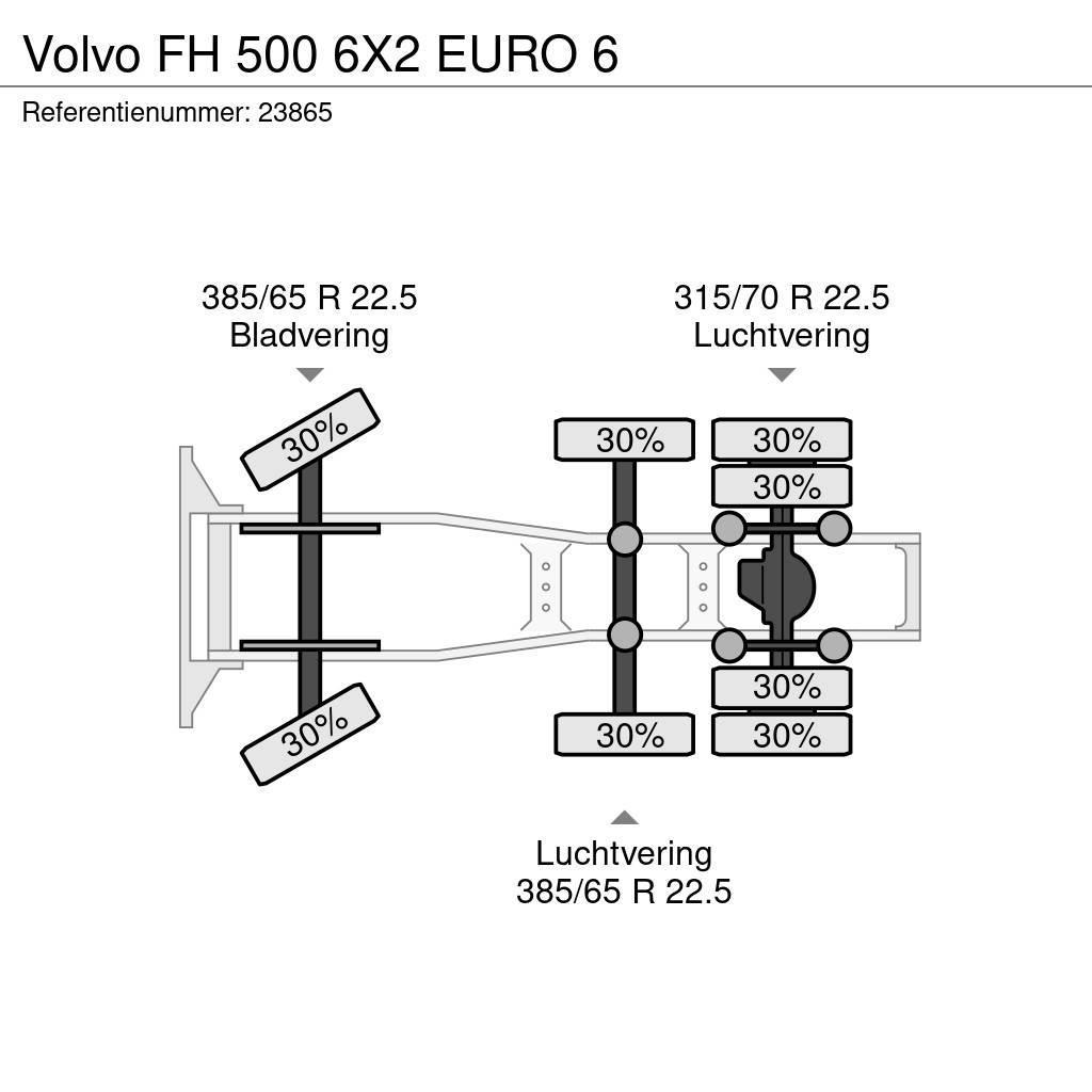 Volvo FH 500 6X2 EURO 6 Nyergesvontatók