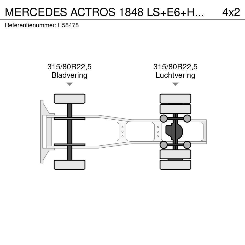 Mercedes-Benz ACTROS 1848 LS+E6+HYDR. Nyergesvontatók
