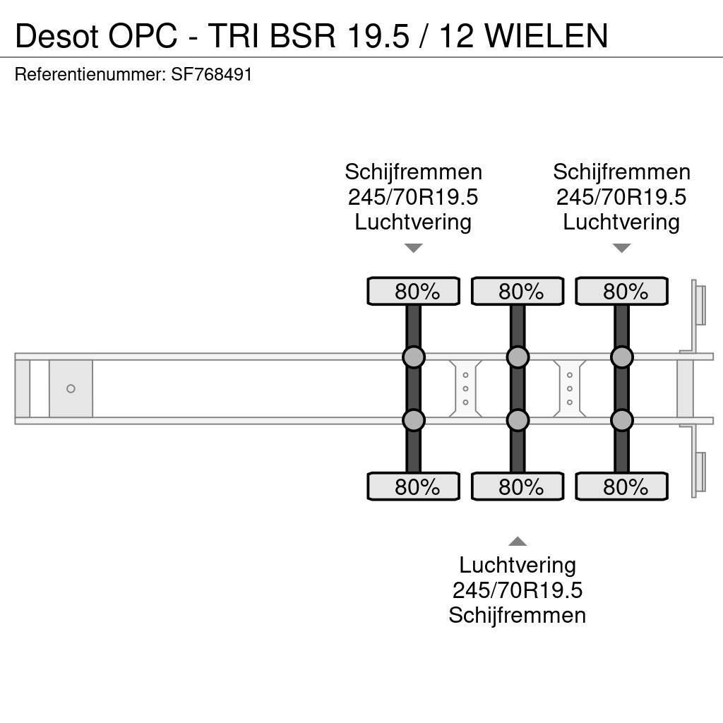 Desot OPC - TRI BSR 19.5 / 12 WIELEN Dobozos félpótkocsik