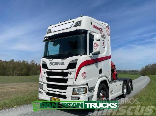 Scania R500 med ny demo kran Nyergesvontatók