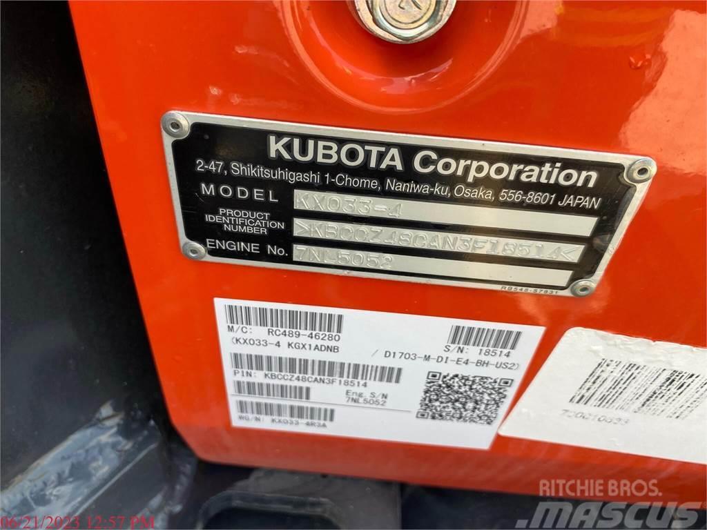 Kubota KX033-4 Mini kotrók < 7t