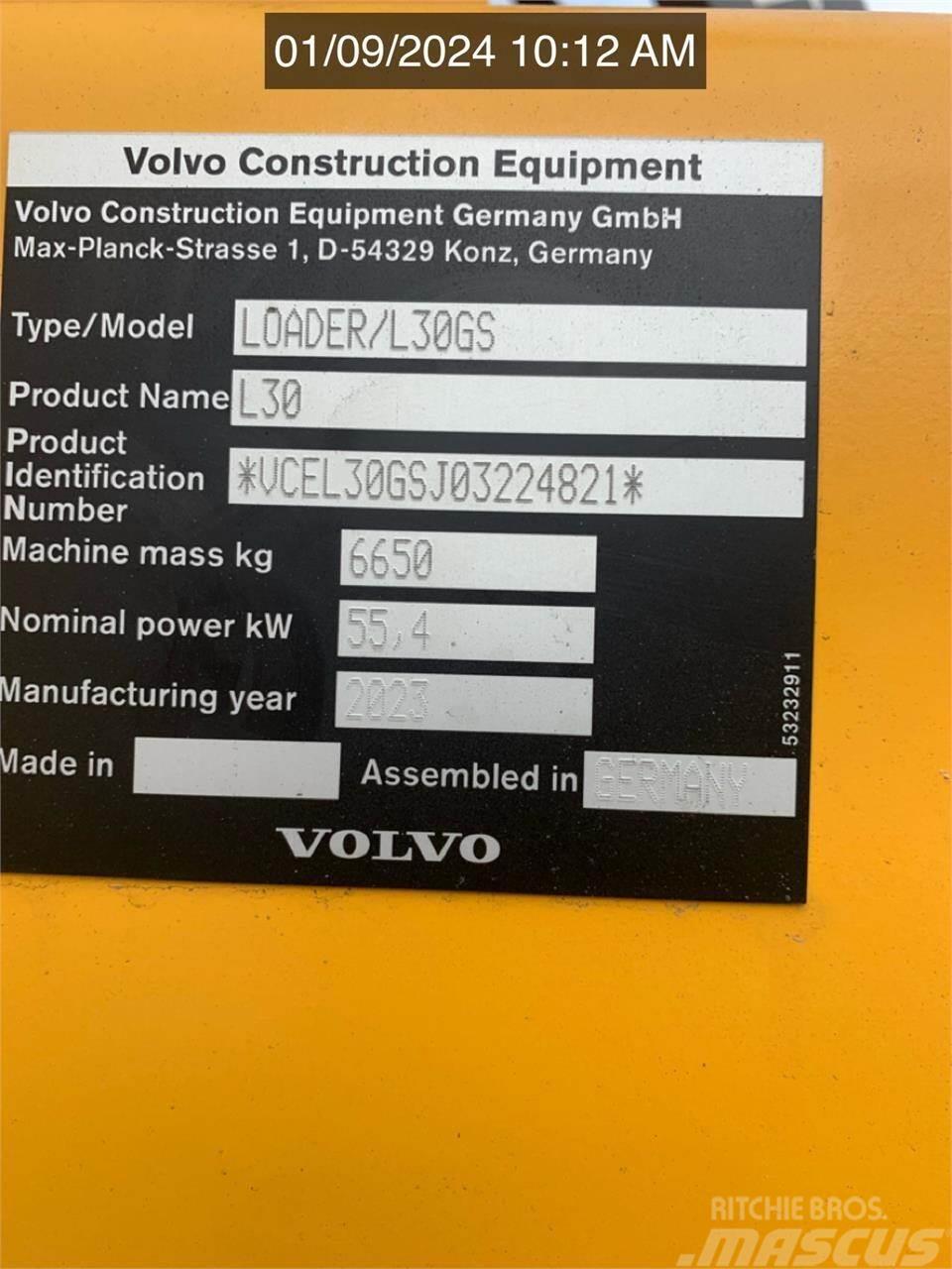 Volvo L30GS Gumikerekes homlokrakodók