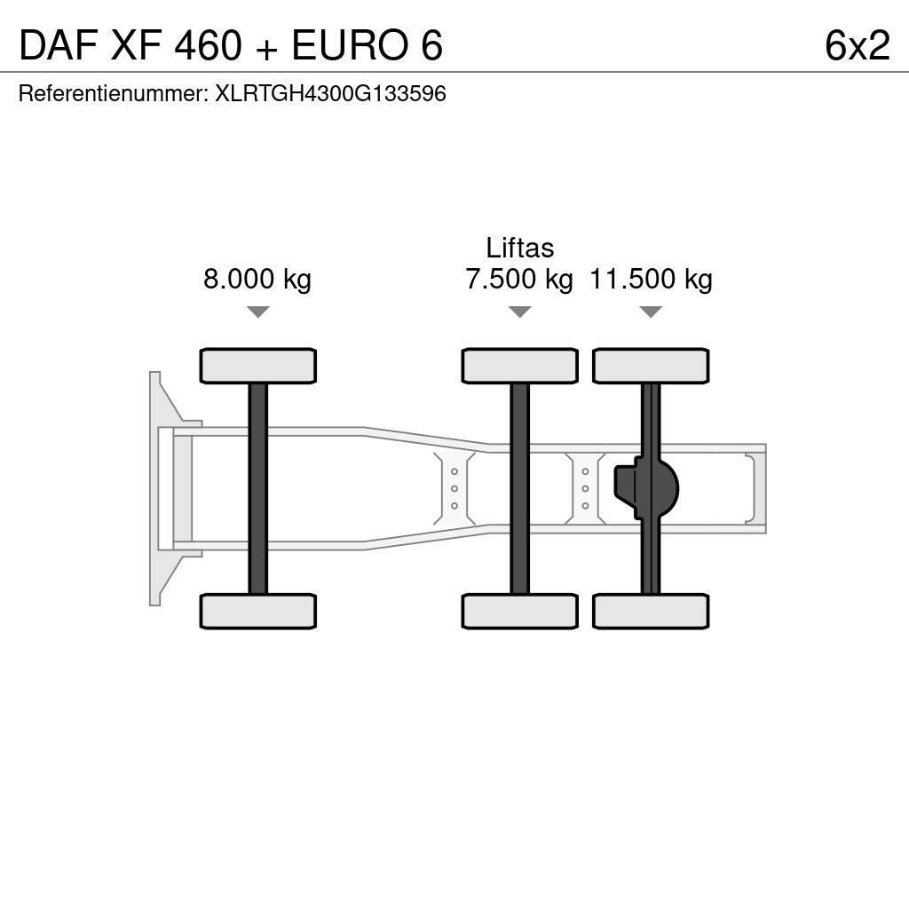 DAF XF 460 + EURO 6 Nyergesvontatók