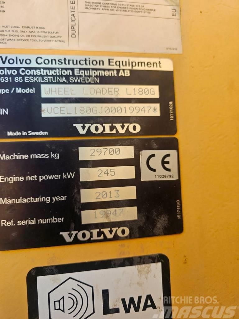 Volvo L180G capacity 6,1 m3 with weight / l150 l180 Gumikerekes homlokrakodók