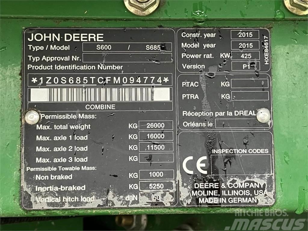 John Deere S685i Kombájnok