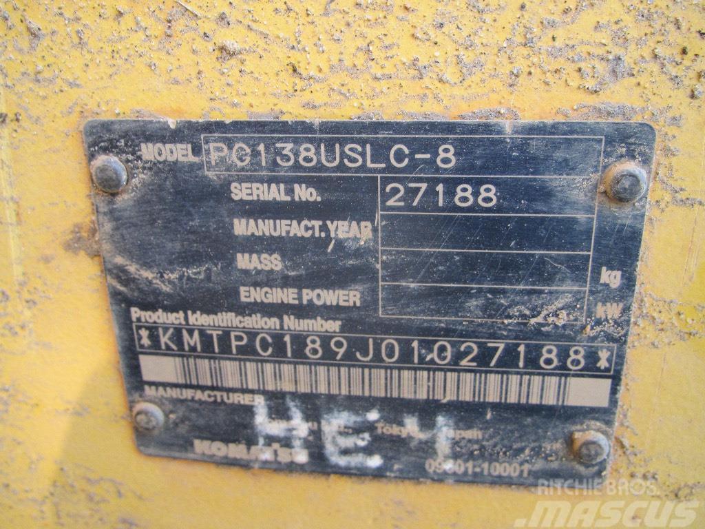 Komatsu PC 138 USLC-8 Lánctalpas kotrók