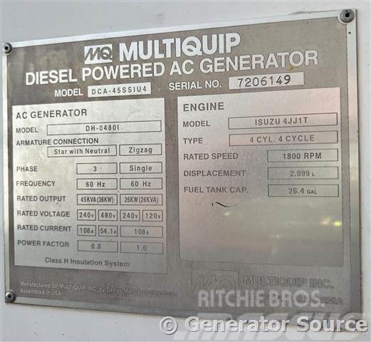 MultiQuip 36 kW - FOR RENT Dízel áramfejlesztők