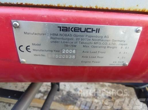 Takeuchi TB175W MINI EXCAVATOR. THIS MACHINE IS FIRE DAMA Mini kotrók < 7t