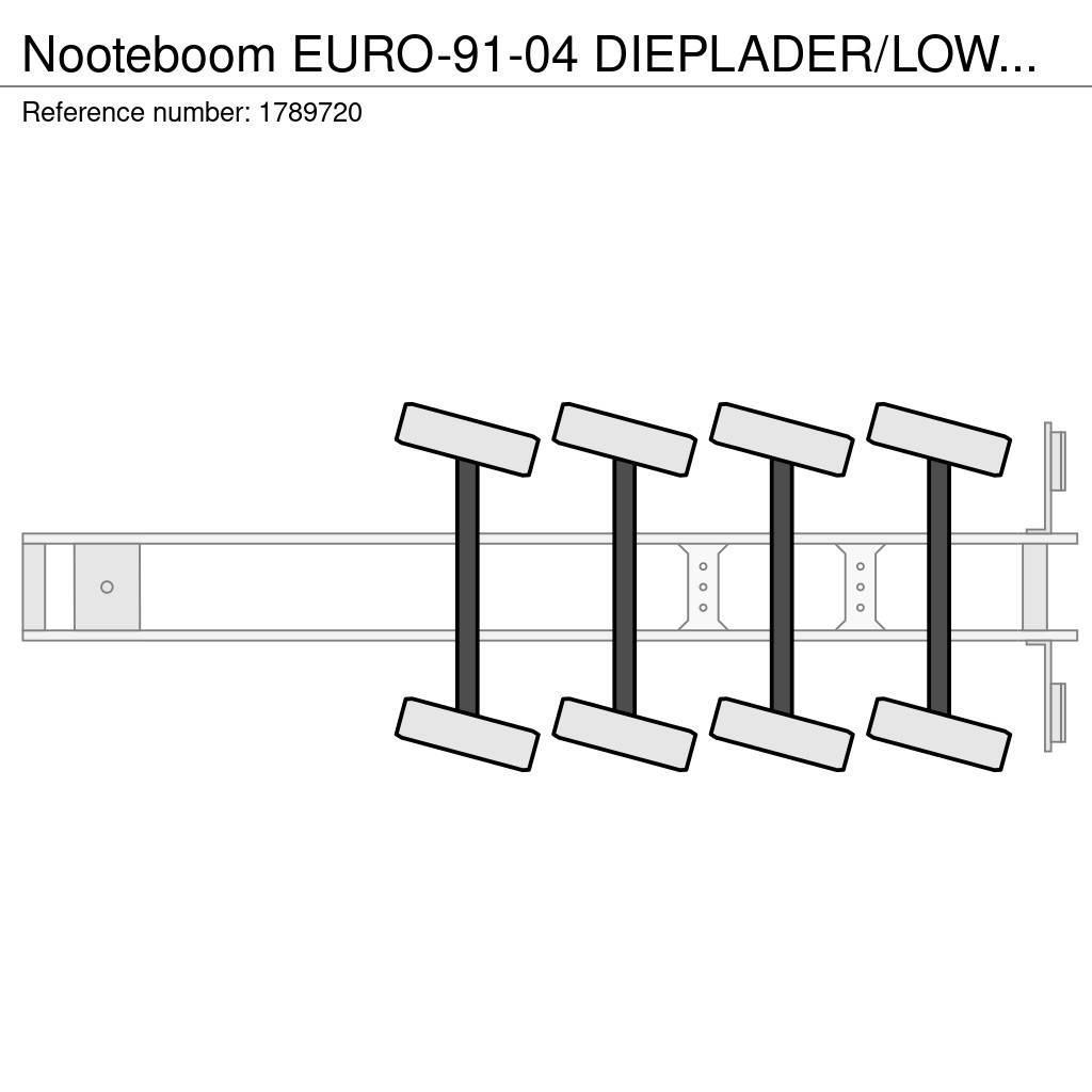 Nooteboom EURO-91-04 DIEPLADER/LOWLOADER/TIEFLADER Mélybölcsős félpótkocsik