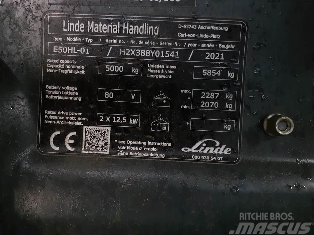 Linde E50HL Elektromos targoncák