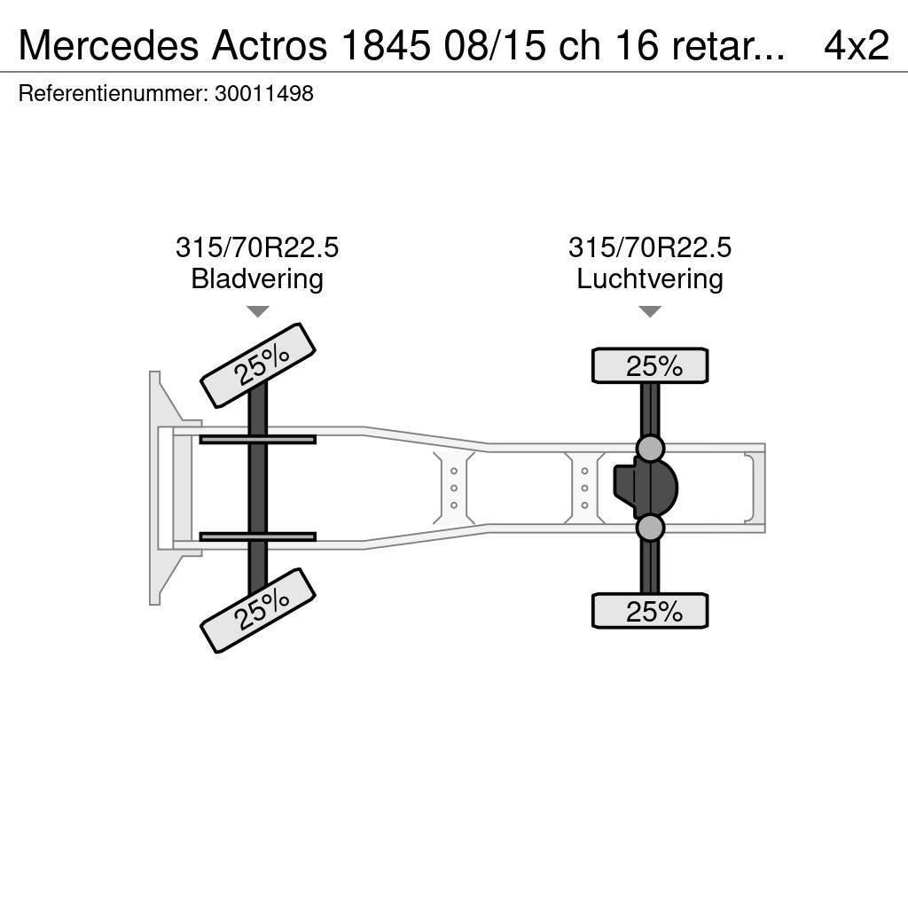 Mercedes-Benz Actros 1845 08/15 ch 16 retarder 2 tanks Nyergesvontatók