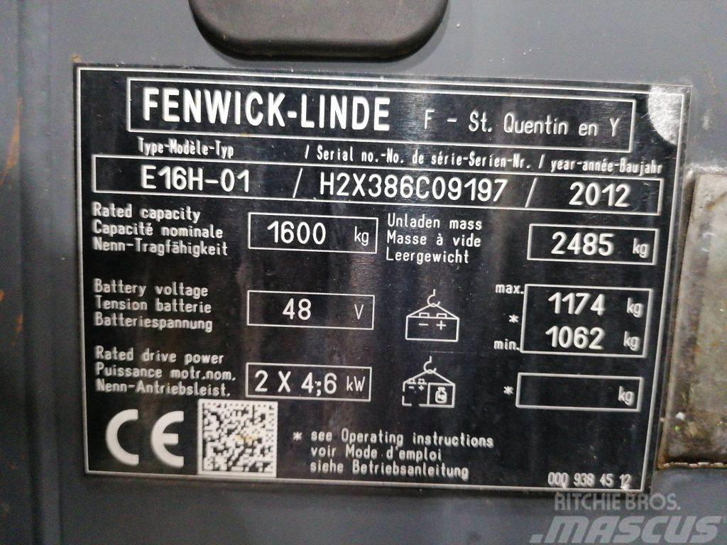 Linde E16H-01 Elektromos targoncák