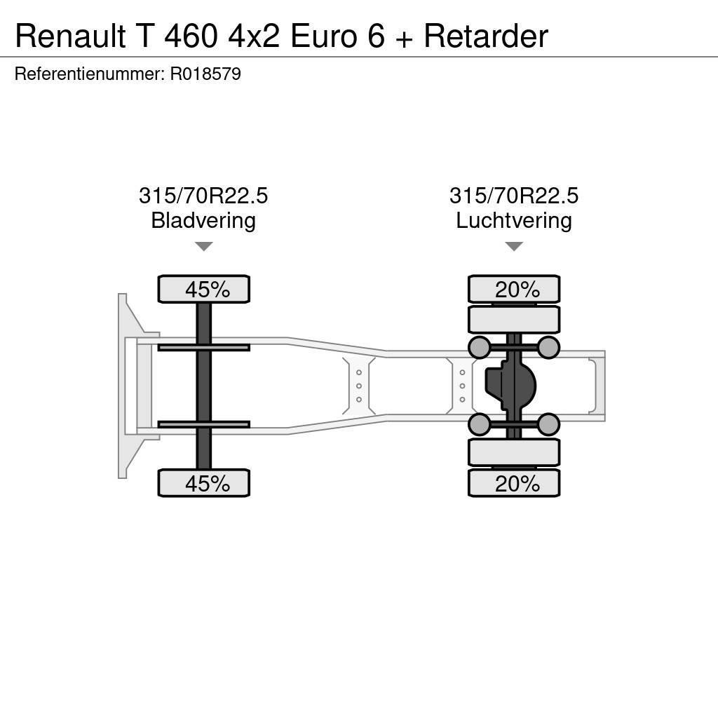 Renault T 460 4x2 Euro 6 + Retarder Nyergesvontatók