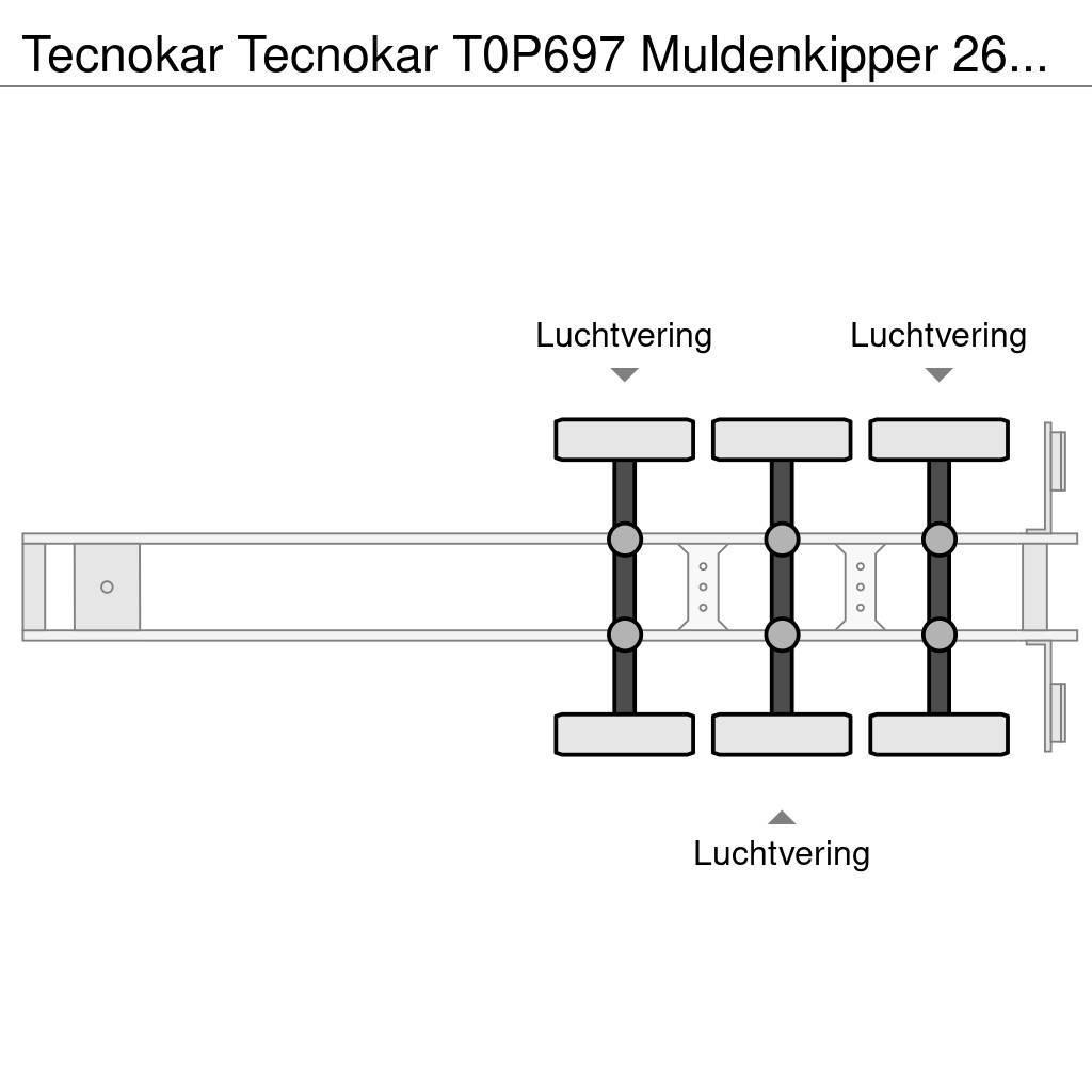  Tecnokar T0P697 Muldenkipper 26cbm Billenő félpótkocsik
