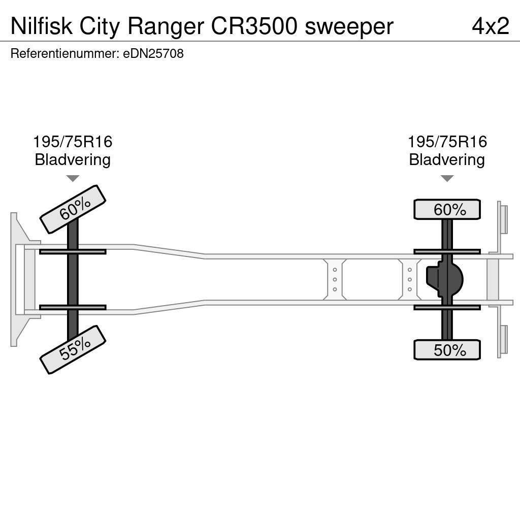 Nilfisk City Ranger CR3500 sweeper Vákuum teherautok