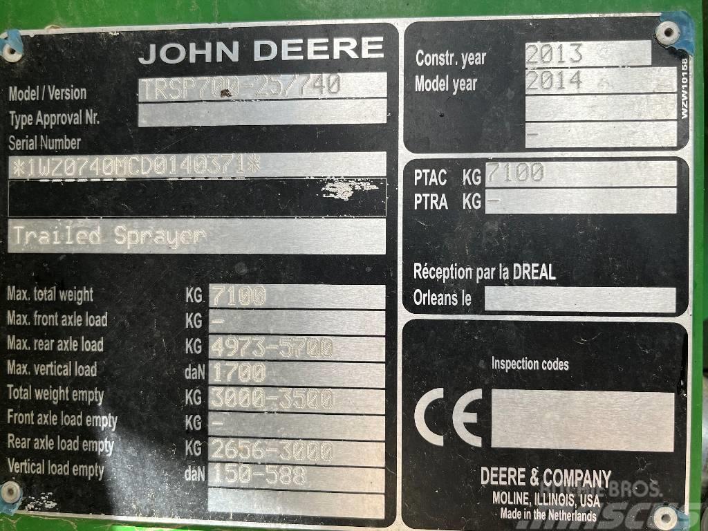 John Deere M 740 i Dismantled: only spare parts Vontatott trágyaszórók