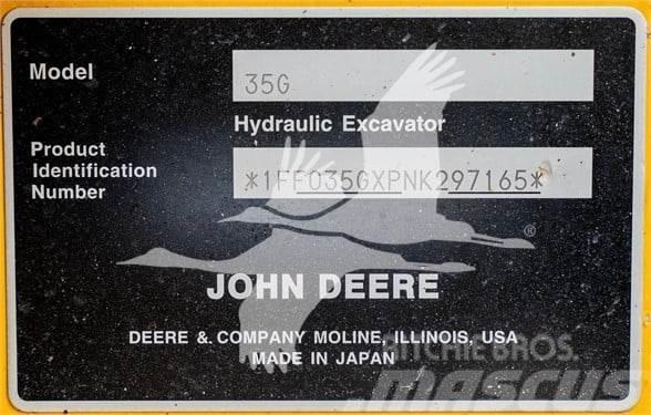 John Deere 35G Mini kotrók < 7t