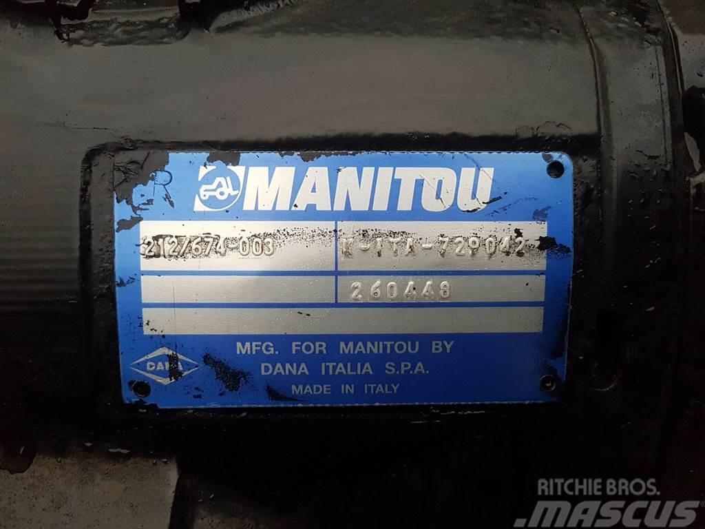 Manitou MT1840-Spicer Dana 212/674-003-Axle/Achse/As Tengelyek