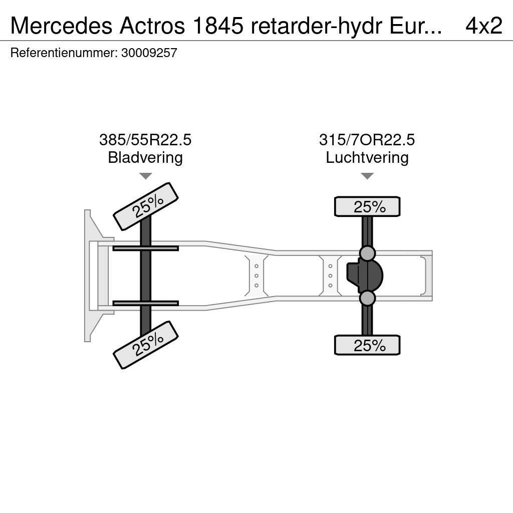 Mercedes-Benz Actros 1845 retarder-hydr Euro 5ch 14 Nyergesvontatók