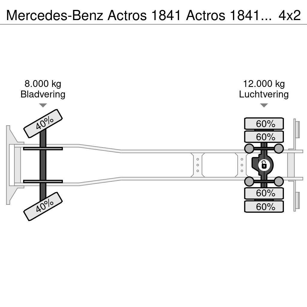 Mercedes-Benz Actros 1841 Actros 1841 Pritsche + Kran Hiab 122D- Platós / Ponyvás teherautók