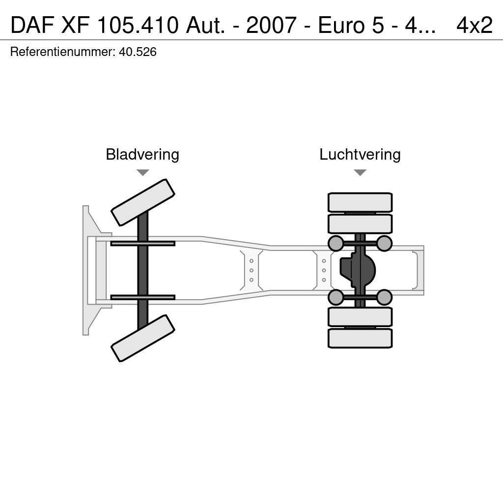 DAF XF 105.410 Aut. - 2007 - Euro 5 - 40.526 Nyergesvontatók
