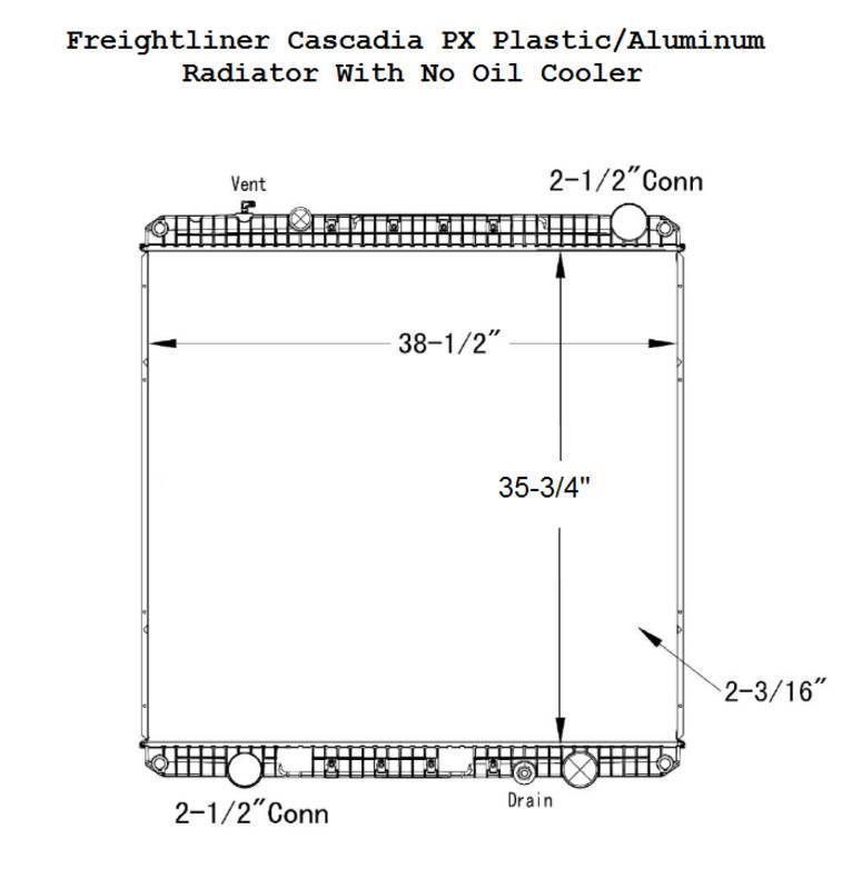 Freightliner Cascadia PX Hűtők