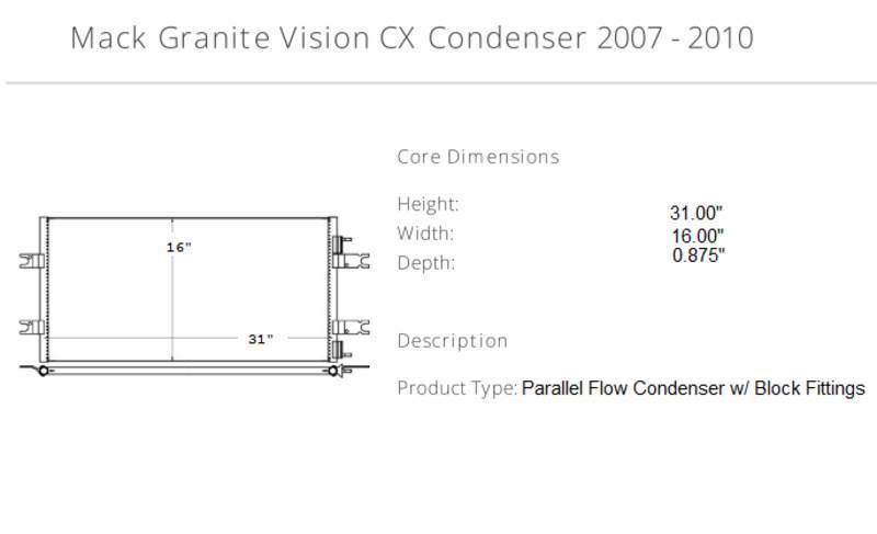 Mack Granite Vision CX Egyéb tartozékok