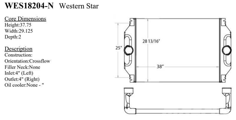 Western Star 4900 Series Hűtők