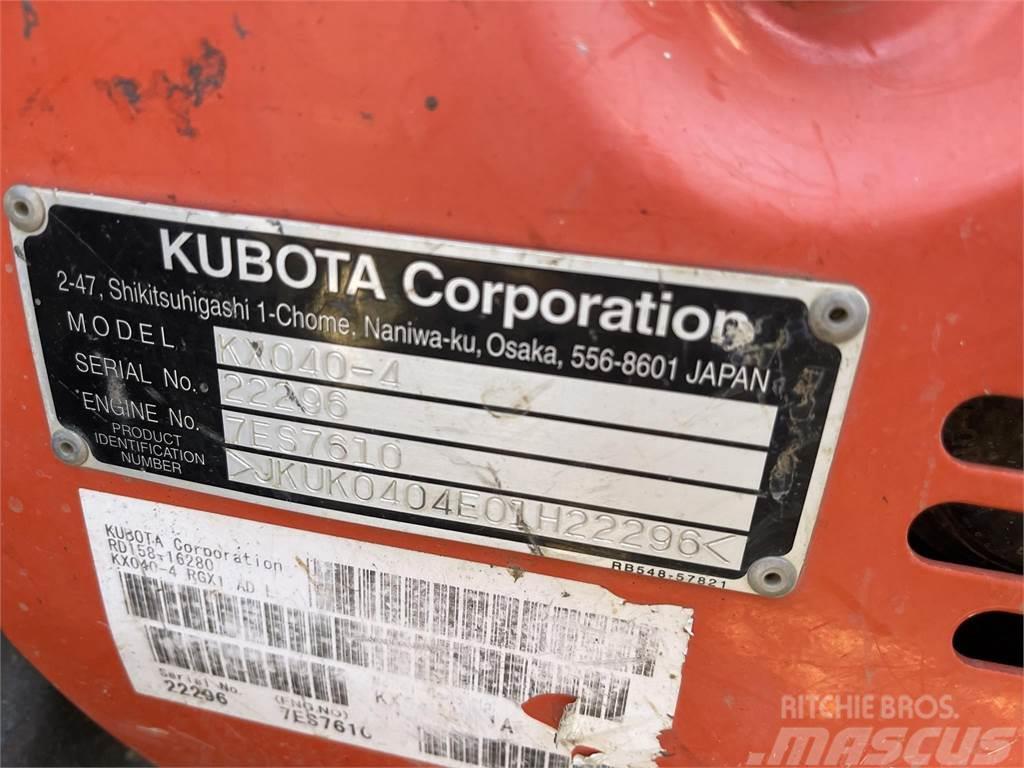 Kubota KX040-4 Mini kotrók < 7t