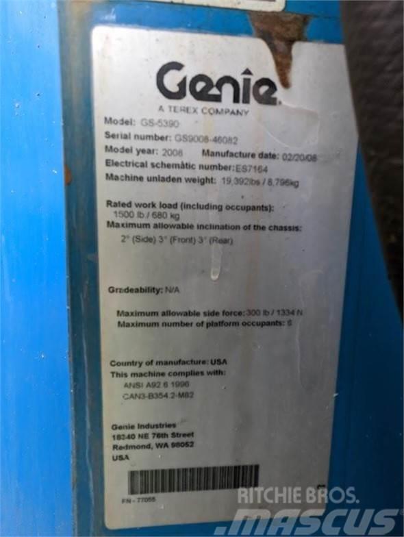 Genie GS5390RT Ollós emelők