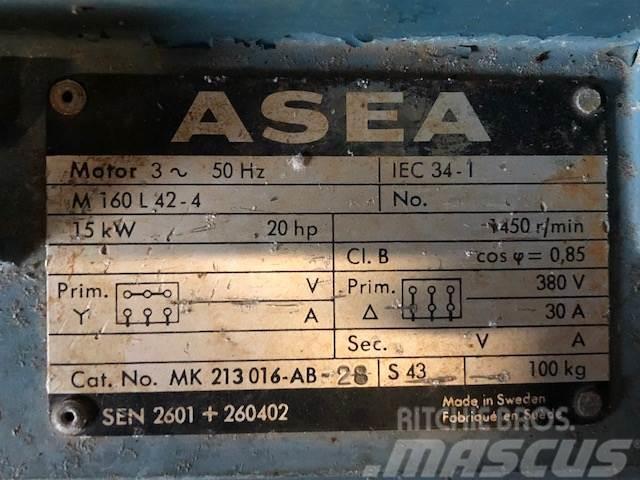  15 kW Asea E-Motor Type M160L42-4 Motorok