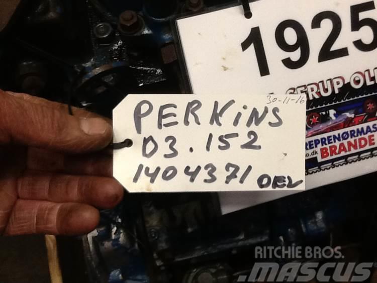 Perkins D3.152 motor - kun til dele Motorok