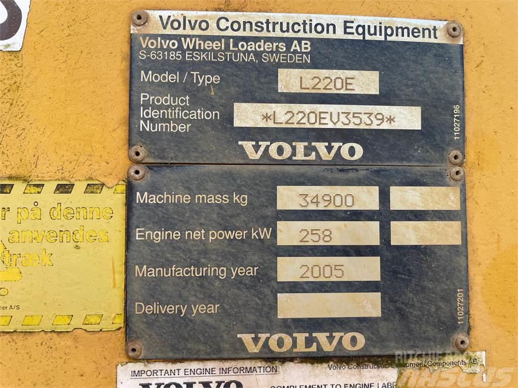 Volvo L220E læssemaskine til ophug Gumikerekes homlokrakodók