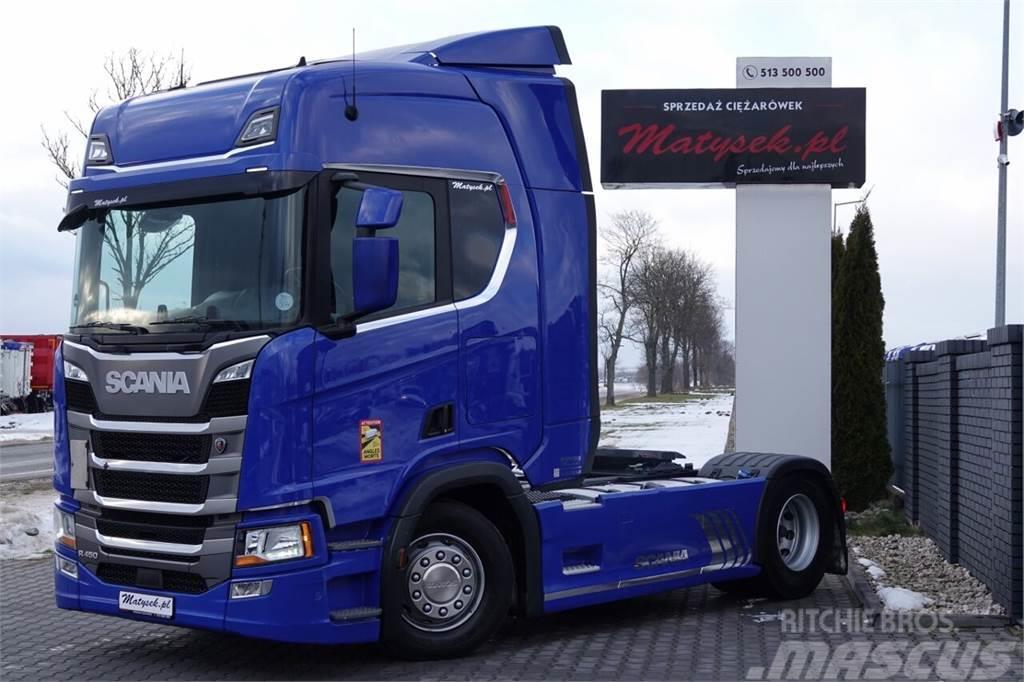 Scania R 450 / RETARDER / OPONY 100 % / EURO 6 / 2018 R Nyergesvontatók