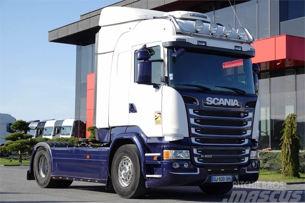 Scania R 450 / RETARDER / I-PARK COOL / EURO 6 / SPROWADZ Nyergesvontatók