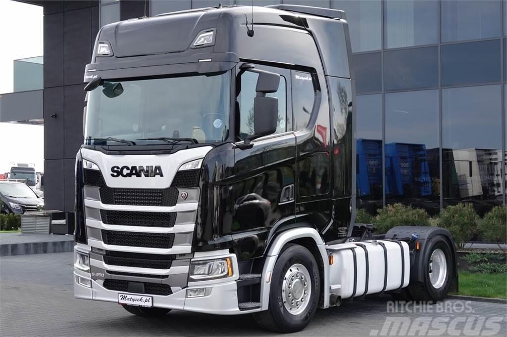 Scania S 450 / RETARDER / KOMPRESOR DO WYDMUCHU MHS 1100  Nyergesvontatók