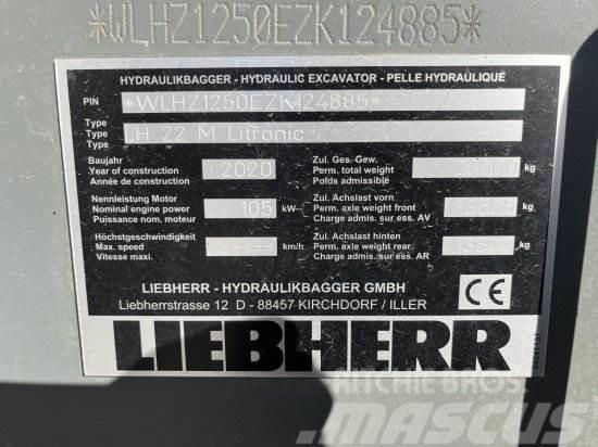 LIEBHERR LH 22 M LITRONIC, UMSCHLAGBAGGER, LIKUFIX Gumikerekes kotrók