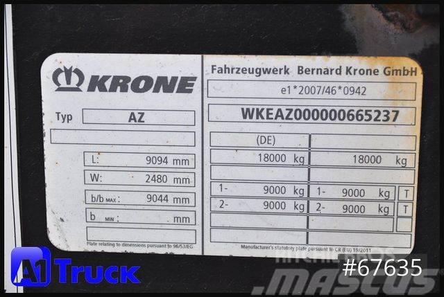 Krone AZ 18, Standard BDF, 1 Vorbesitzer, BPW Konténer keret / Konténeremelő pótkocsik